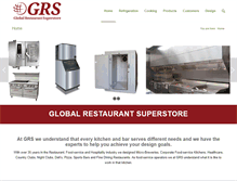 Tablet Screenshot of globalrestaurantsuperstore.com